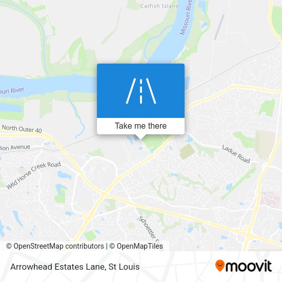 Arrowhead Estates Lane map