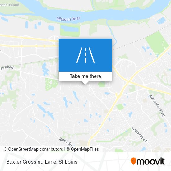 Mapa de Baxter Crossing Lane