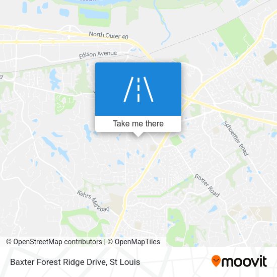 Baxter Forest Ridge Drive map