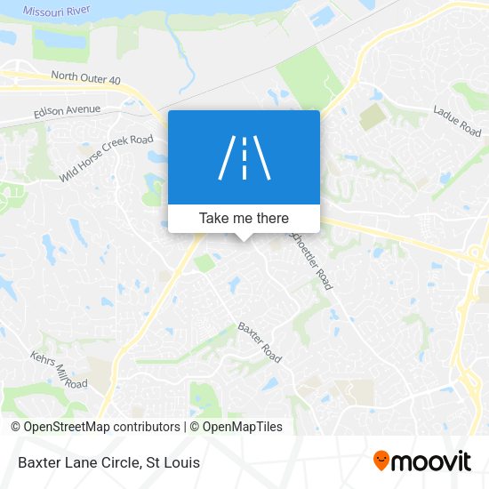 Baxter Lane Circle map