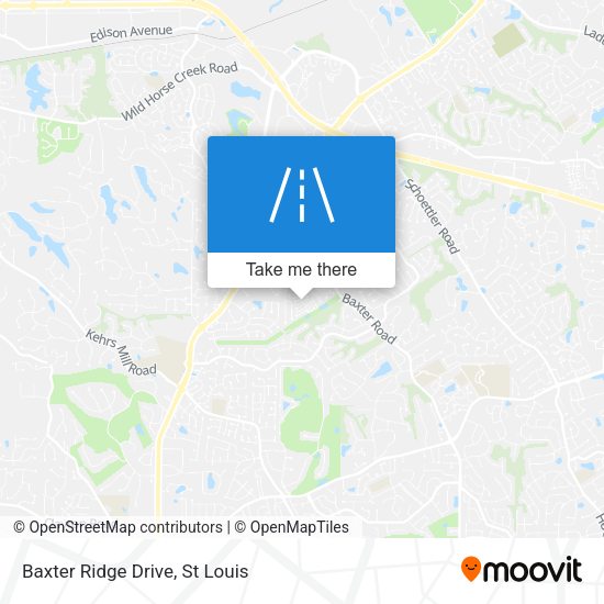Mapa de Baxter Ridge Drive
