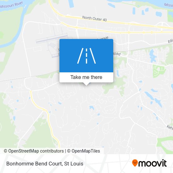 Mapa de Bonhomme Bend Court