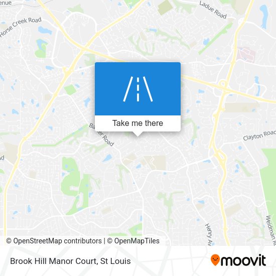 Brook Hill Manor Court map