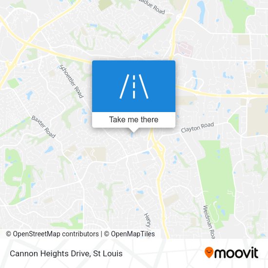 Cannon Heights Drive map