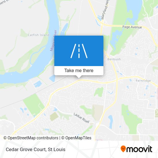 Mapa de Cedar Grove Court