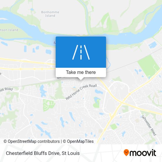 Chesterfield Bluffs Drive map