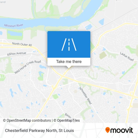 Mapa de Chesterfield Parkway North