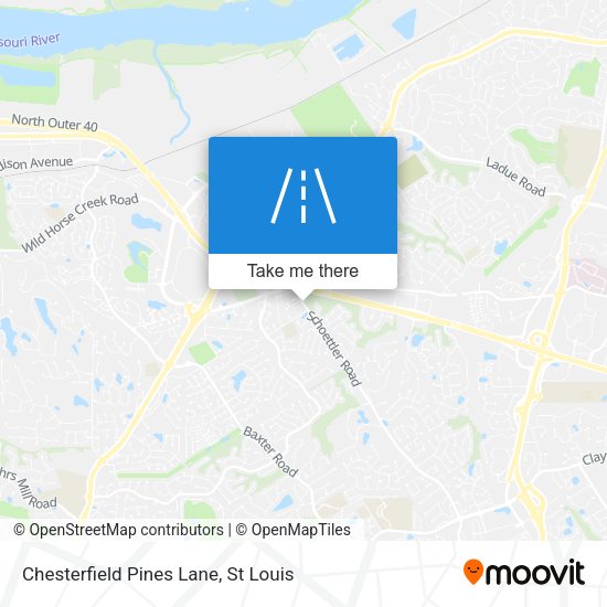 Chesterfield Pines Lane map