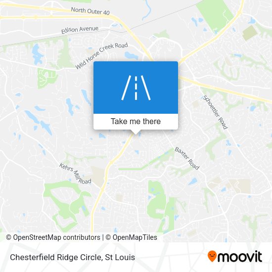 Chesterfield Ridge Circle map