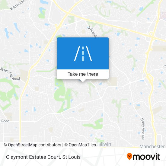 Mapa de Claymont Estates Court