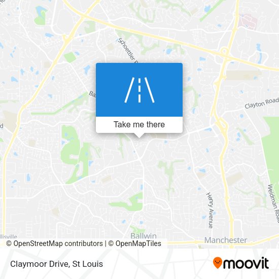 Mapa de Claymoor Drive