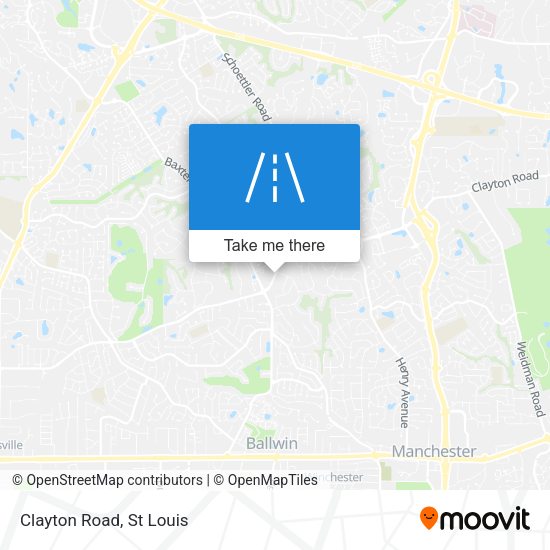 Mapa de Clayton Road