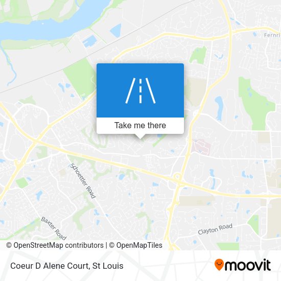 Coeur D Alene Court map