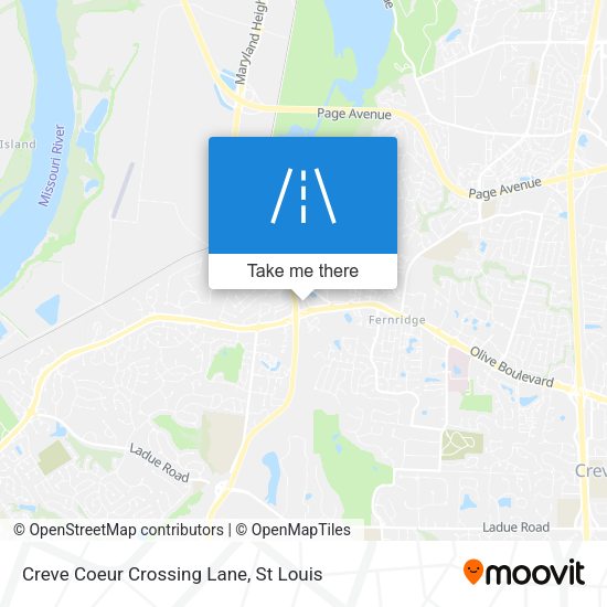 Creve Coeur Crossing Lane map