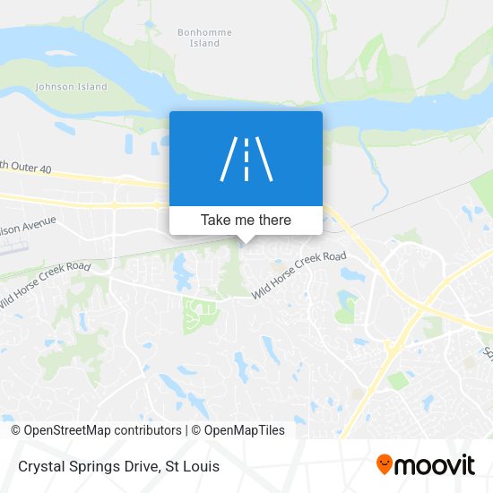 Mapa de Crystal Springs Drive