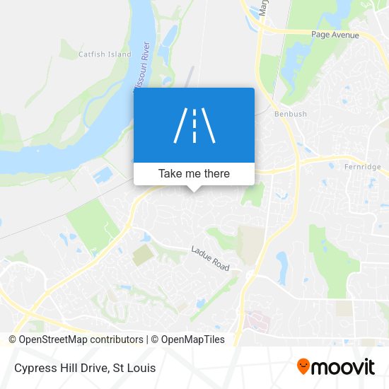 Cypress Hill Drive map