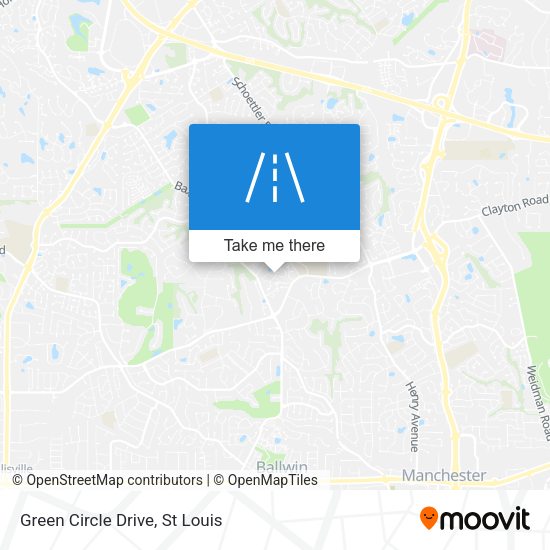 Green Circle Drive map