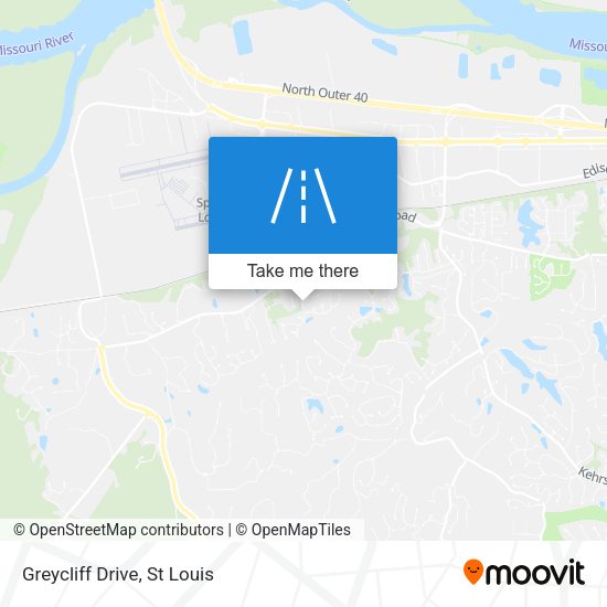 Mapa de Greycliff Drive