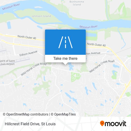 Hillcrest Field Drive map