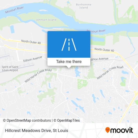 Hillcrest Meadows Drive map