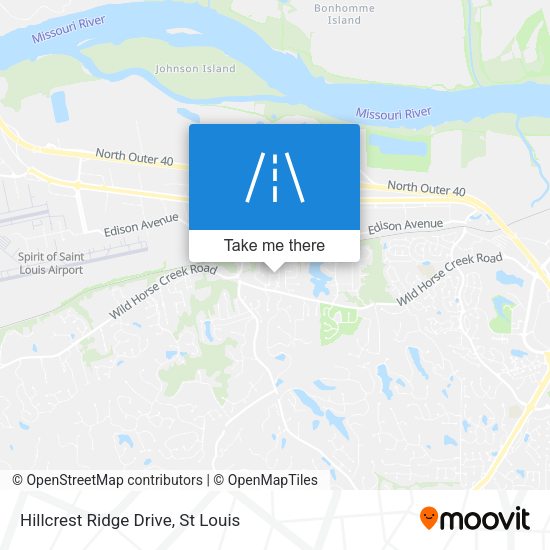 Hillcrest Ridge Drive map