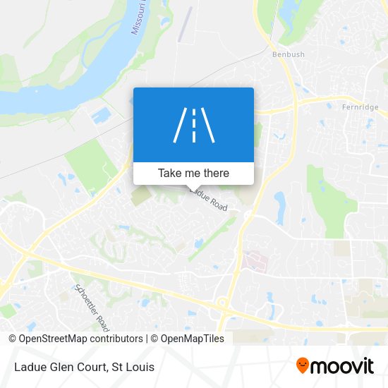 Mapa de Ladue Glen Court