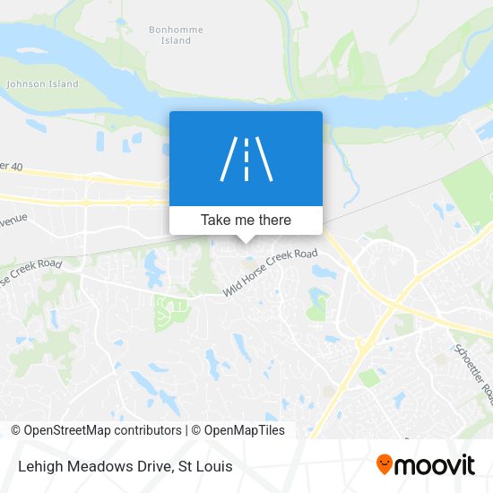 Mapa de Lehigh Meadows Drive