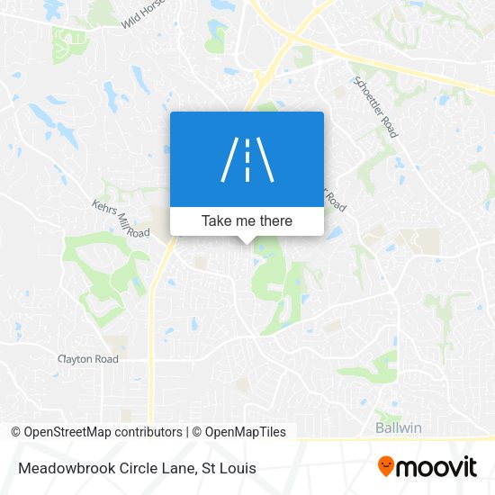 Meadowbrook Circle Lane map