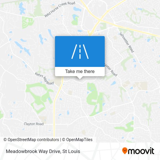 Meadowbrook Way Drive map