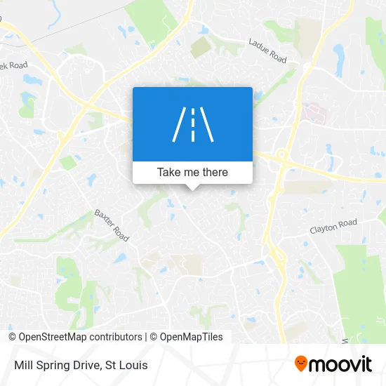 Mill Spring Drive map