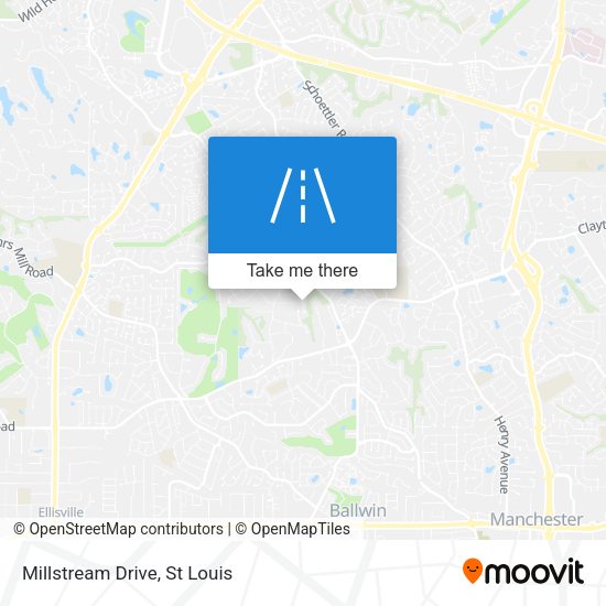 Mapa de Millstream Drive