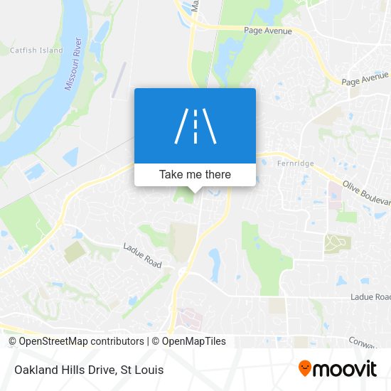 Mapa de Oakland Hills Drive