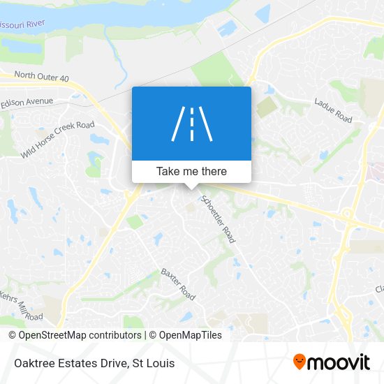 Oaktree Estates Drive map