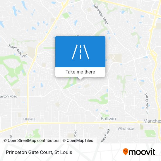 Princeton Gate Court map