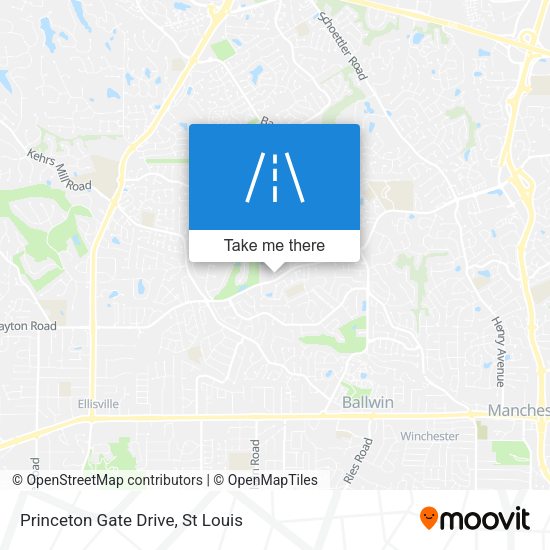 Mapa de Princeton Gate Drive