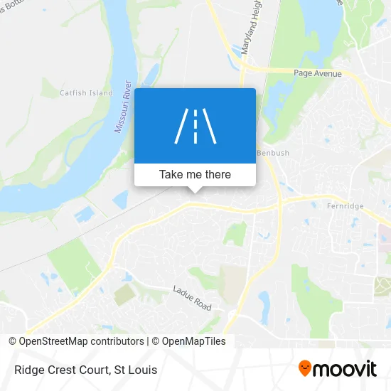 Ridge Crest Court map