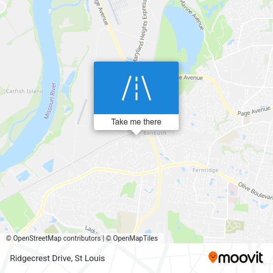 Mapa de Ridgecrest Drive