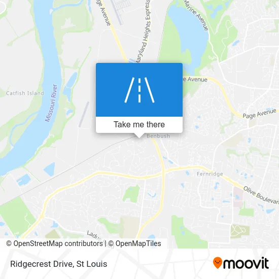 Ridgecrest Drive map