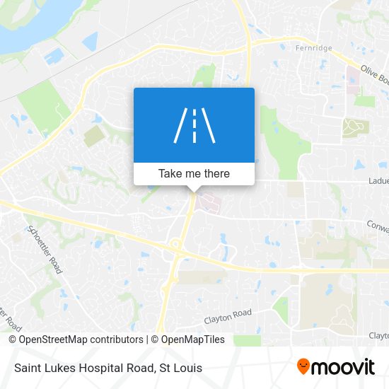 Saint Lukes Hospital Road map