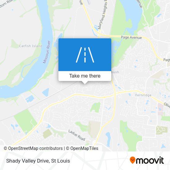 Shady Valley Drive map