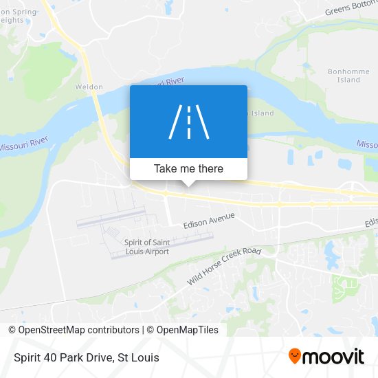Spirit 40 Park Drive map