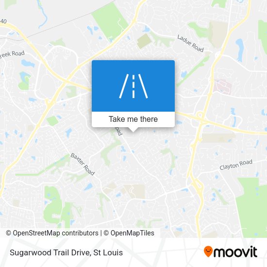 Sugarwood Trail Drive map