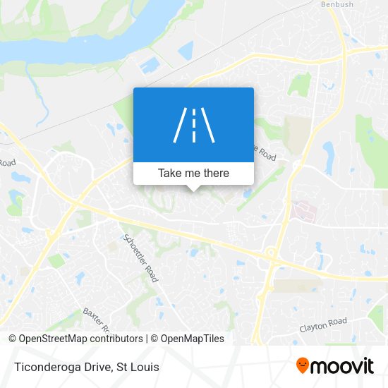 Mapa de Ticonderoga Drive