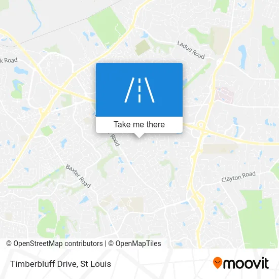 Timberbluff Drive map