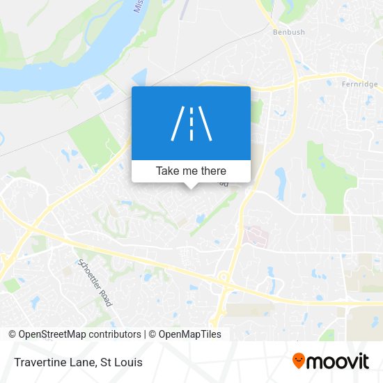 Mapa de Travertine Lane