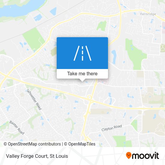 Valley Forge Court map