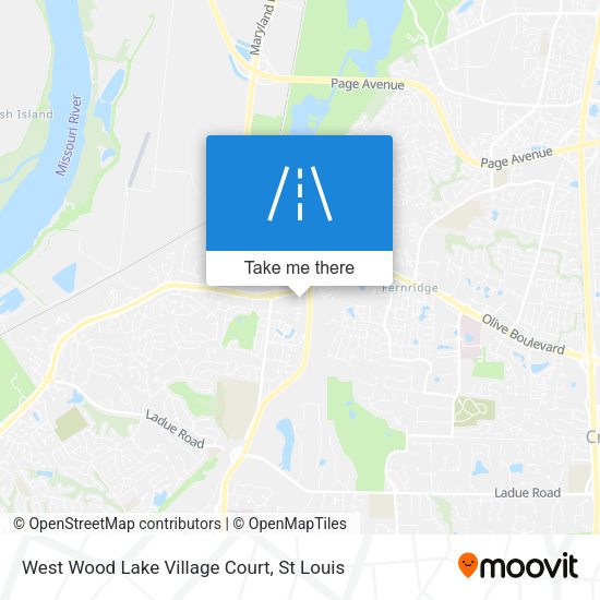 West Wood Lake Village Court map