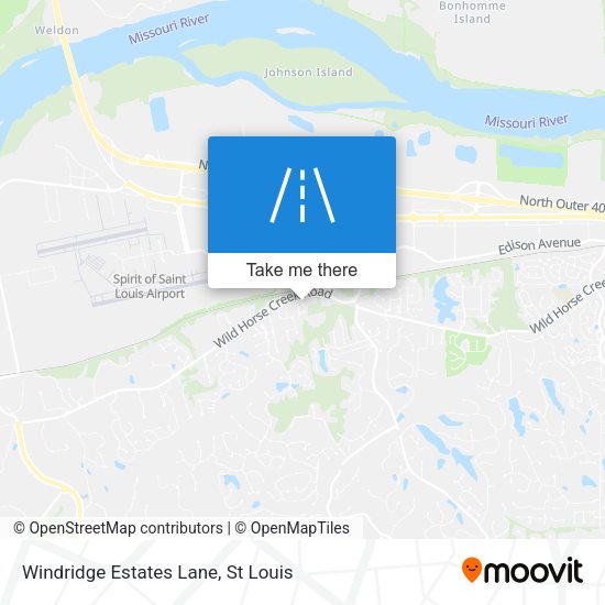 Mapa de Windridge Estates Lane