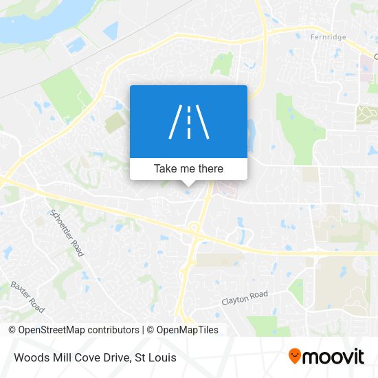 Woods Mill Cove Drive map