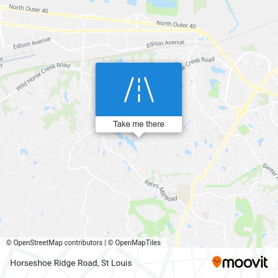 Horseshoe Ridge Road map